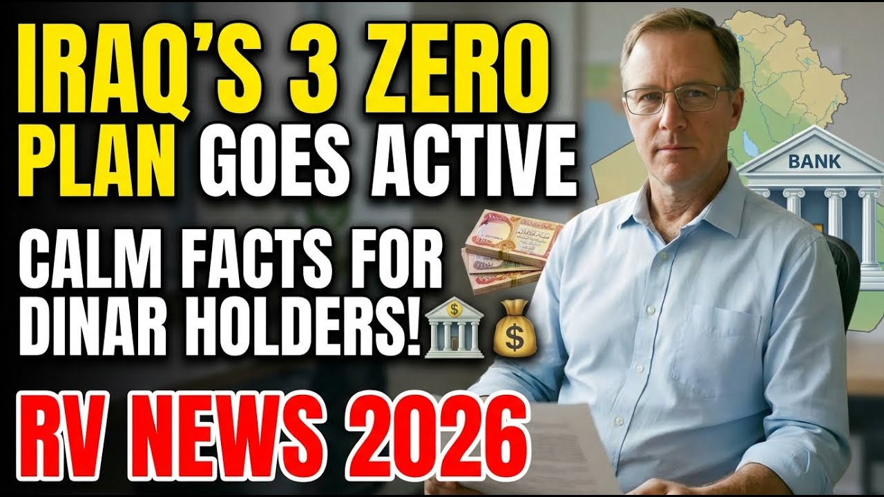 Iraq’s 3 Zero Plan Goes Active Calm Facts for Dinar Holders! 🏦 💰 RV News 2026