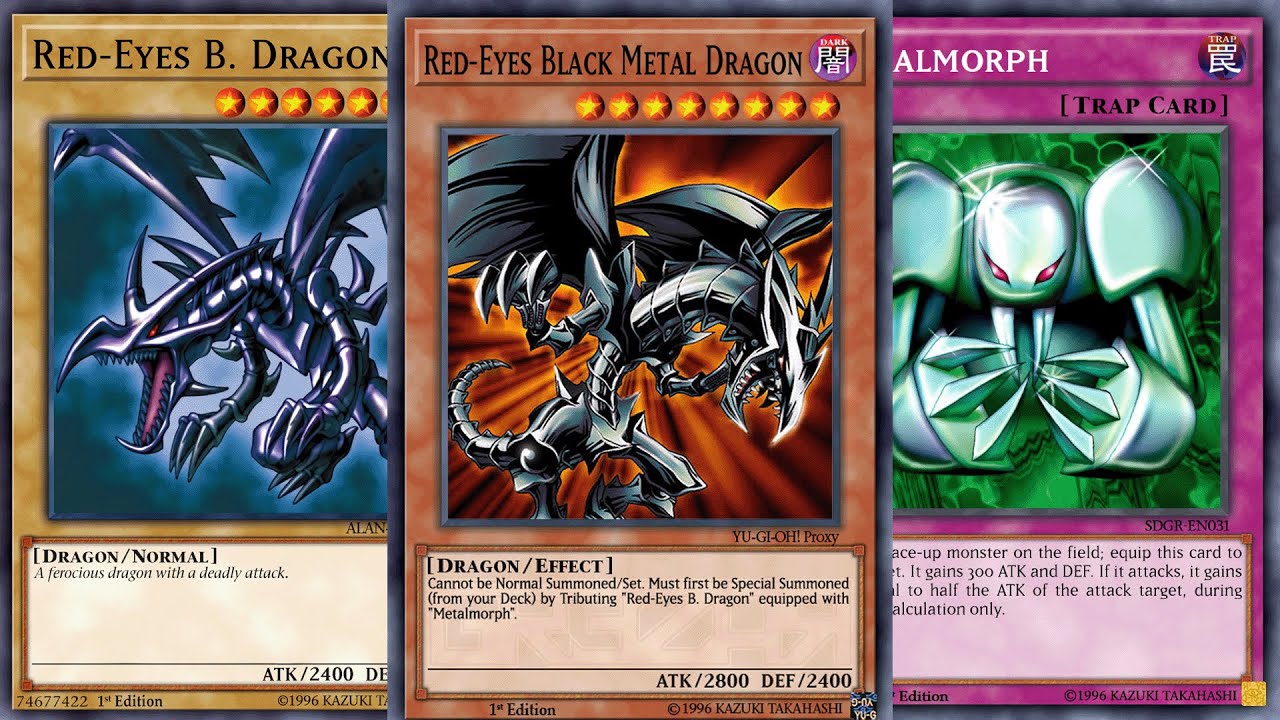 Yu Gi Oh! Power Of Chaos JOEY THE PASSION RED EYES BLACK METAL DRAGON DECK