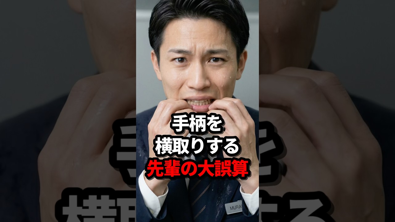 手柄を横取りする先輩の大誤算#shorts #スカッとする話 #サラリーマン #会社員