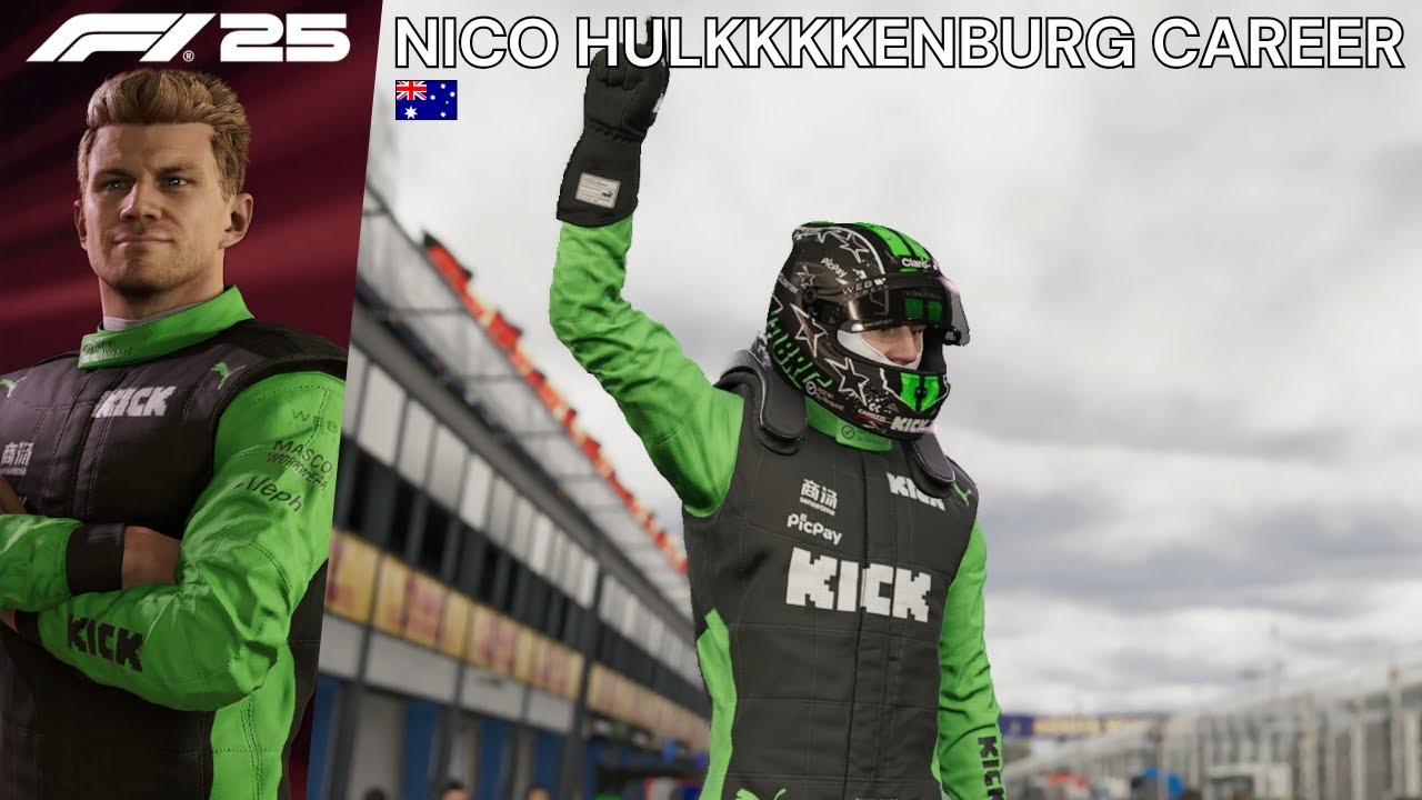 F1 25 Nico Hulkenburg Driver Career Mode - S1R1 - BEST DEBUT ON THE SAUBER
