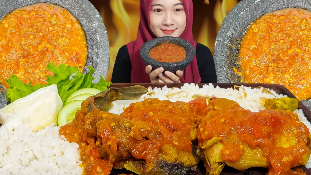 NIKMATNYA MAKAN PECEL LELE SAMBEL TOMAT 🍅 PEDAS 🌶
