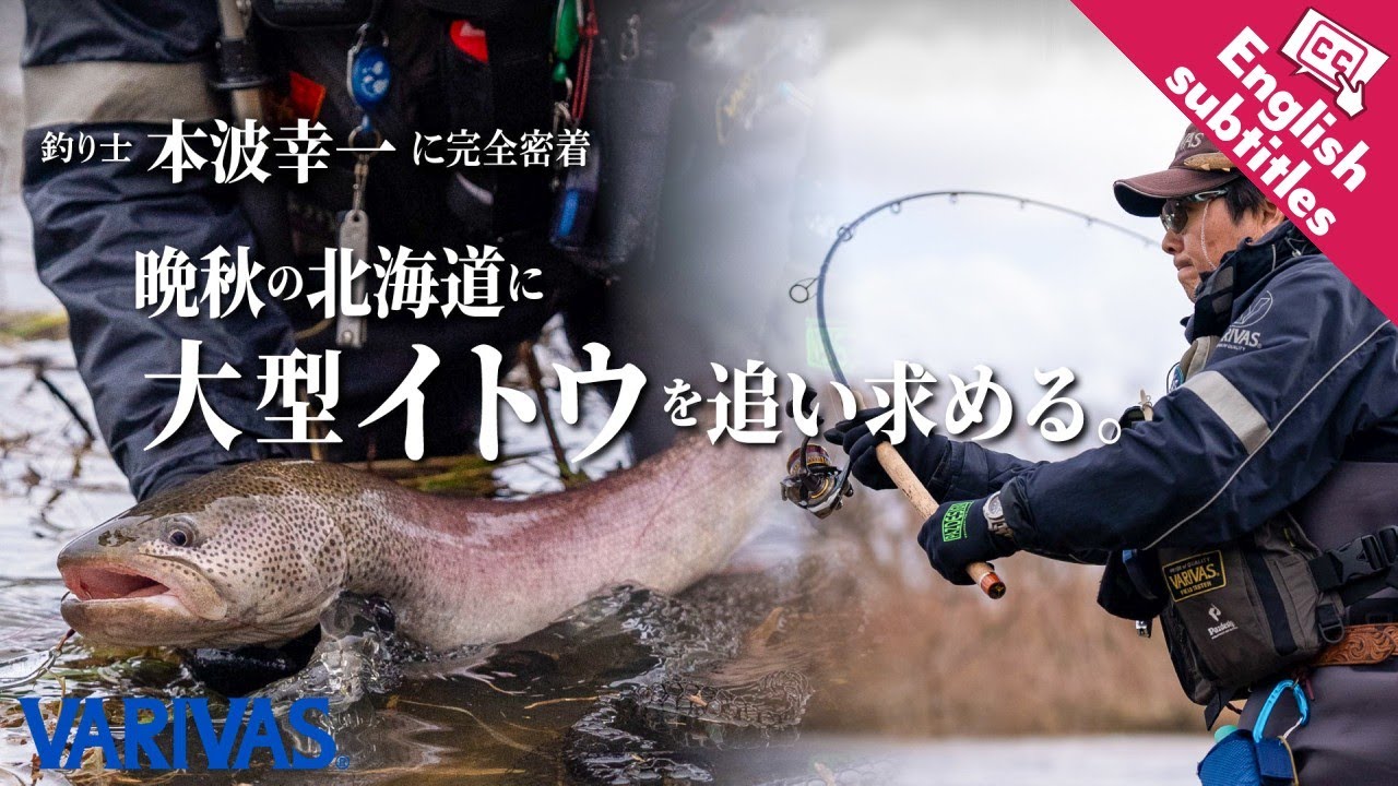 釣り士・本波幸一に完全密着 晩秋の北海道に大型イトウを追い求める。【VARIVASトラウト攻略最前線 vol.8】★