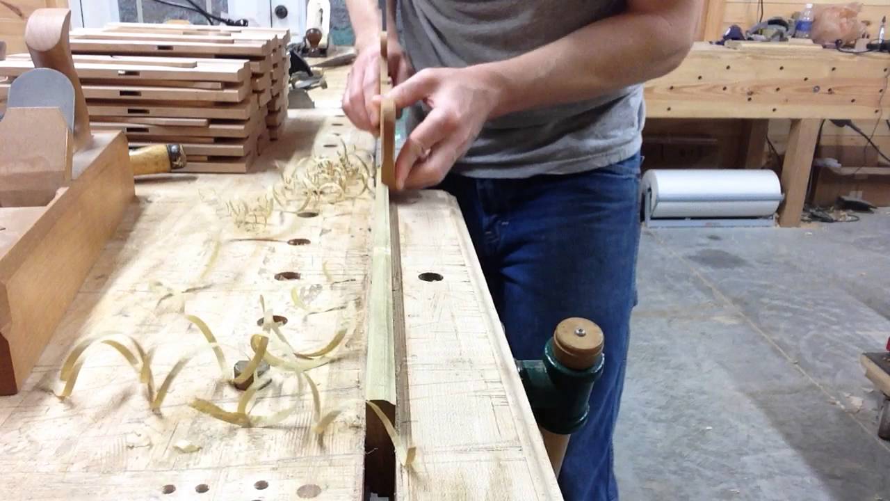 Roubo Style Ogee Plane Demonstration
