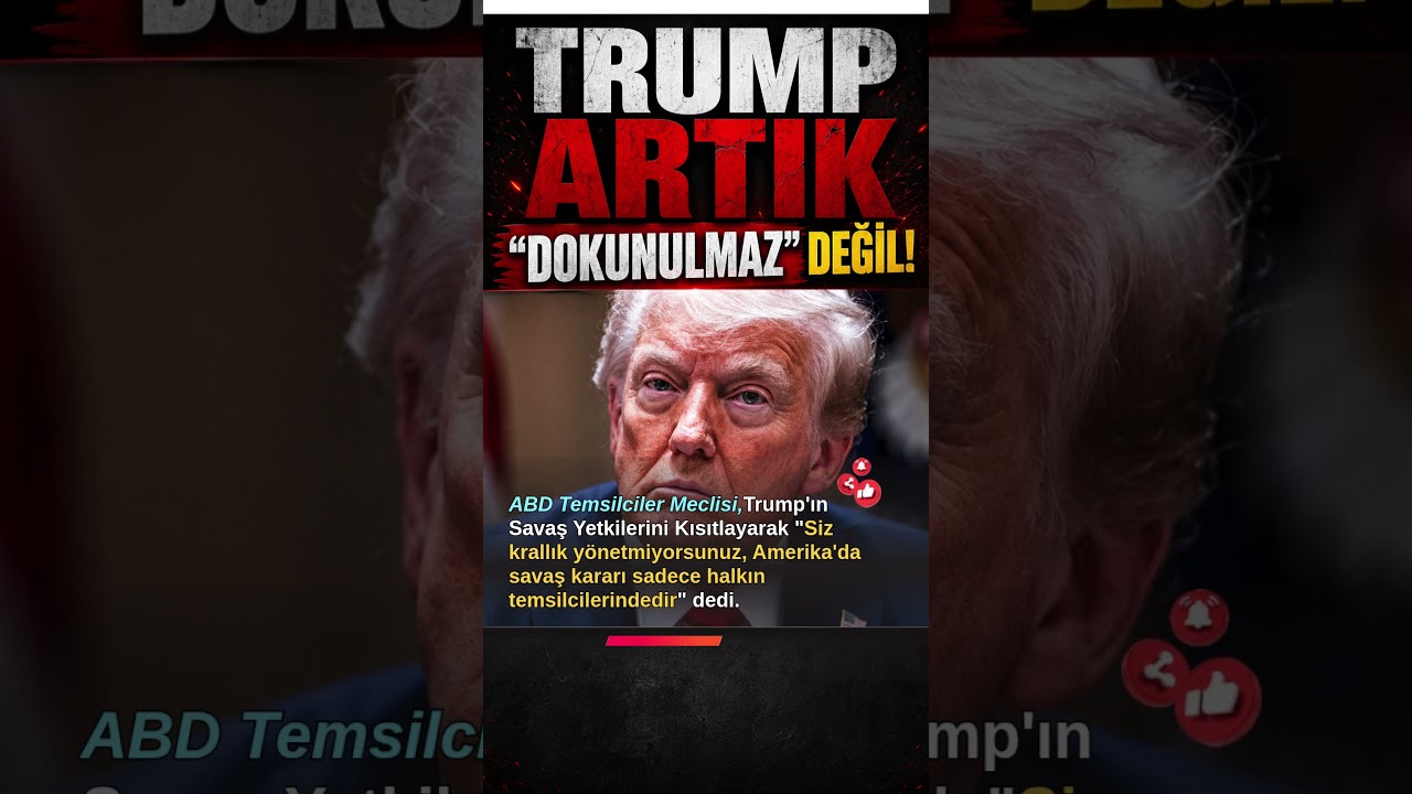 Trump'a Sert Mesaj: Burası Krallık Değil! #sondakika #abd #israil #iran #savaş #trending #trump