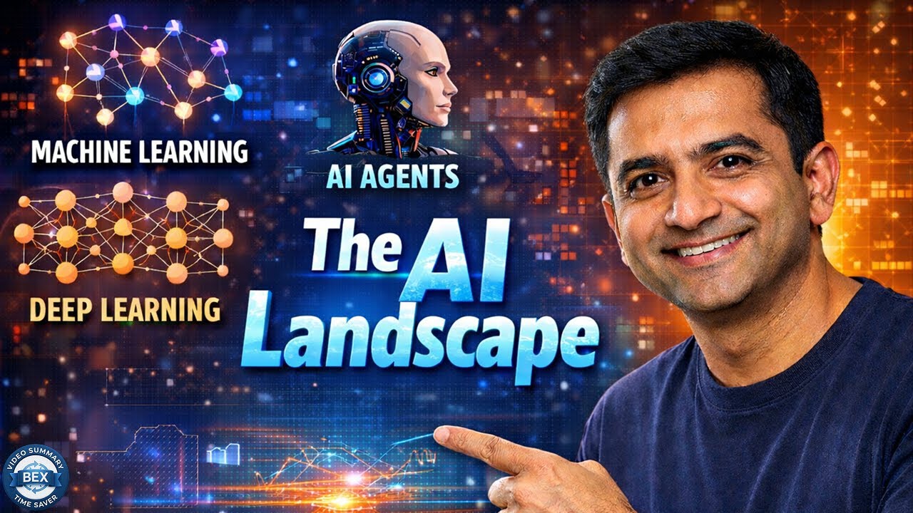 codebasics | AI Explained in 6 Minutes (Deep Learning, ML & Agents)