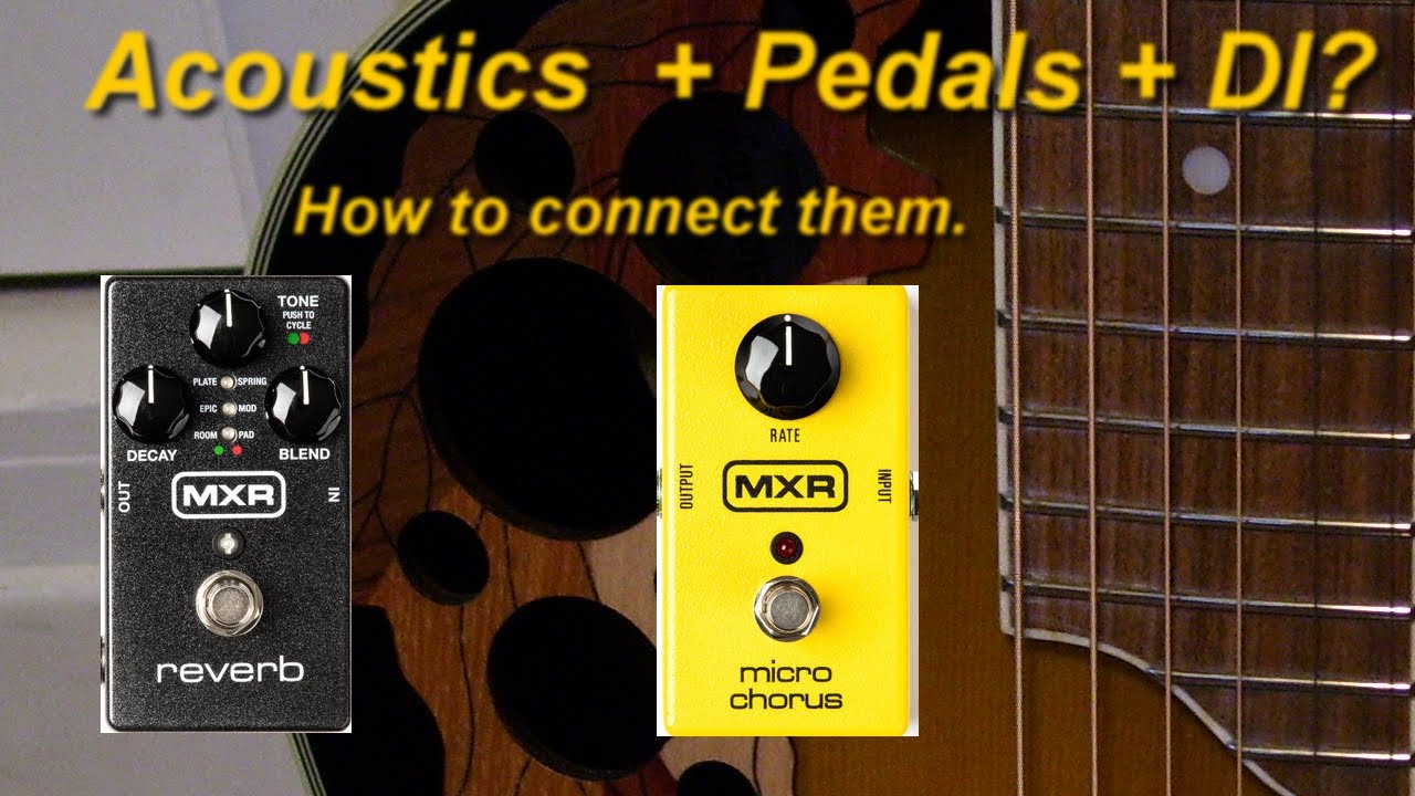 Acustic Guitar with Pedals & a DI Connection