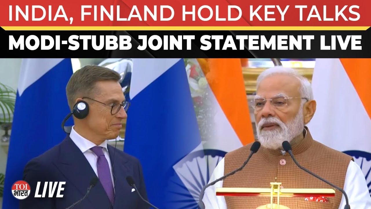 LIVE: PM Modi, Finland President Alexander Stubb Deliver Joint Statement After Key Bilateral Talks