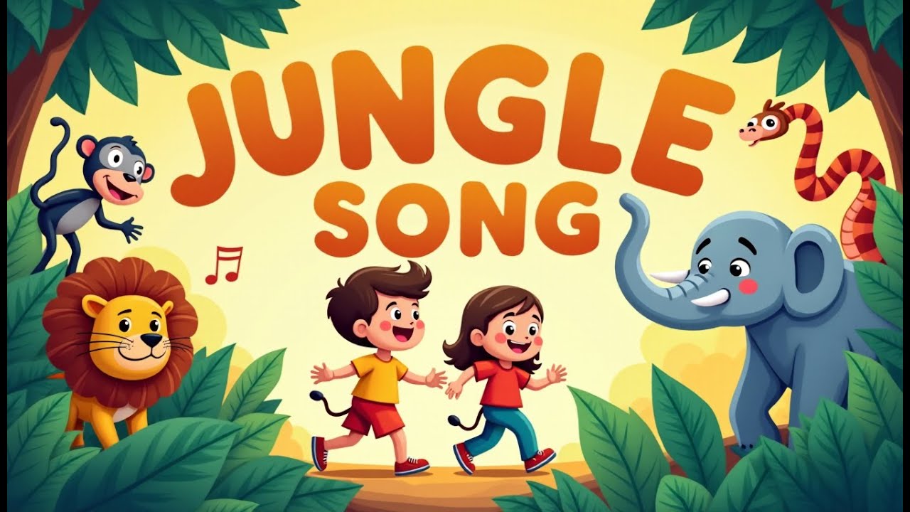 Fun Jungle Song | Everyday English Songs | Ages 3–7 | Jungle Animals Song