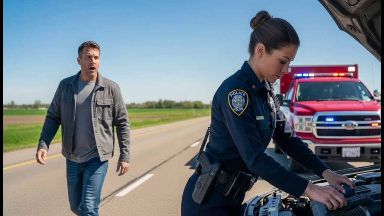 „Ein alleinerziehender Vater half einer Polizistin – beim Anblick ihres Gesichts erstarrte er.“