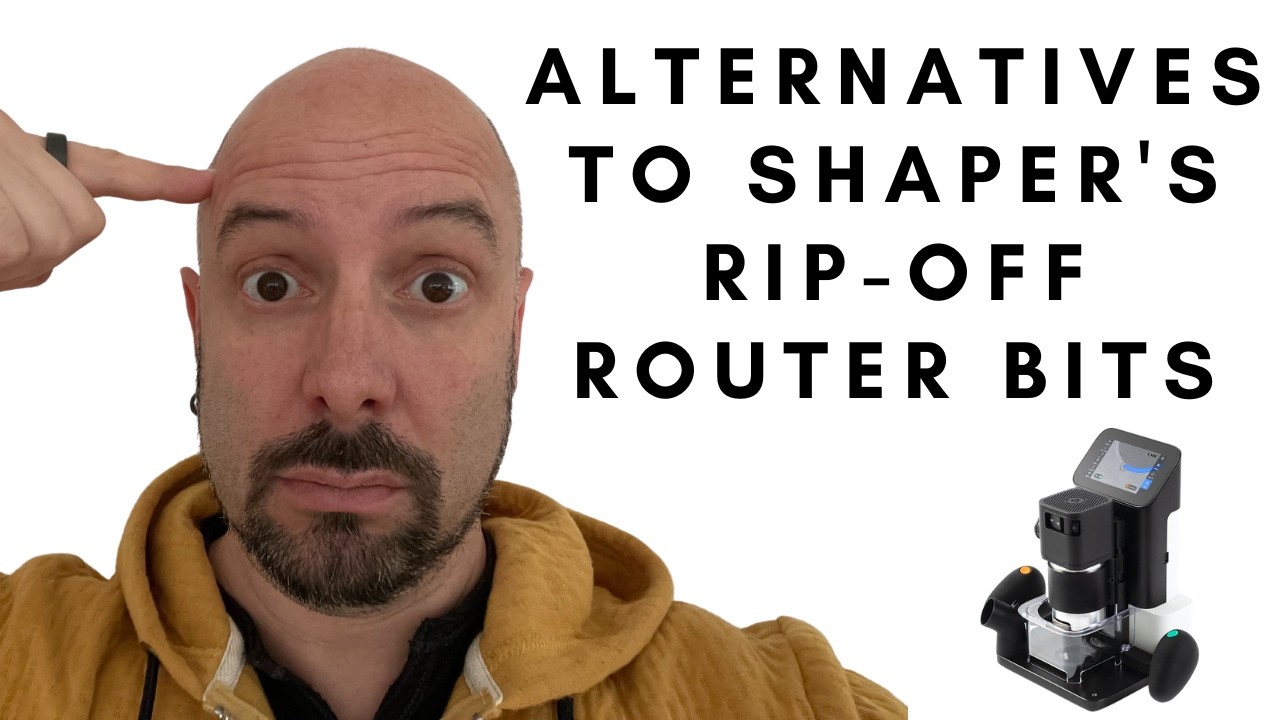 Alternatives to Shaper's rip-off router bits #shaperorigin #routerbits #shapermade