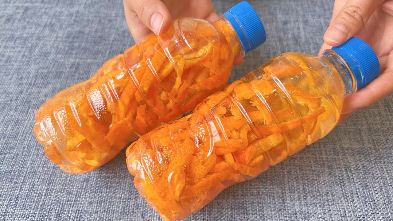 剛剛才知道，把橘子皮裝進塑料瓶里，作用這麼厲害，一年能省不少錢 ，How To Make soaked orange peel recipe   ， 泡橘子皮