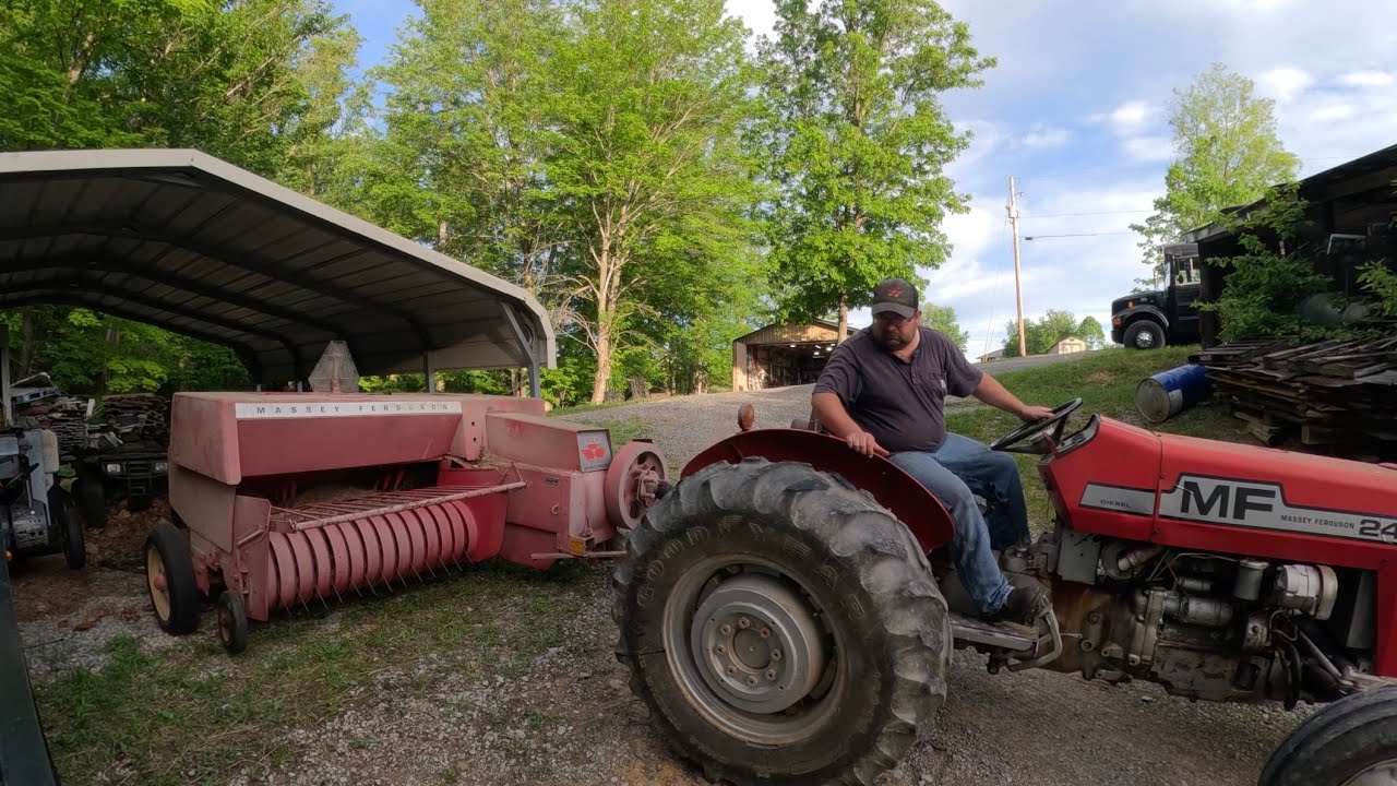 Time To Get The Massey 120 Square Baler Ready!