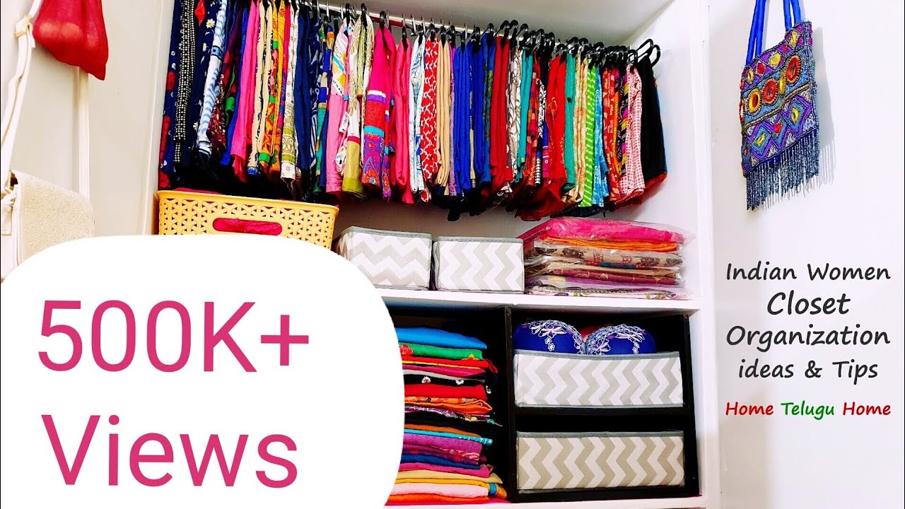 Wardrobe Organization ideas & Tips || Women Closet Organization || Home Telugu Home