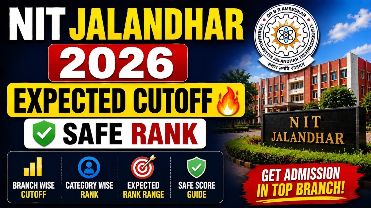 NIT Jalandhar 2026 Expected Cutoff 😱 | Safe Rank, Percentile & Reality Check