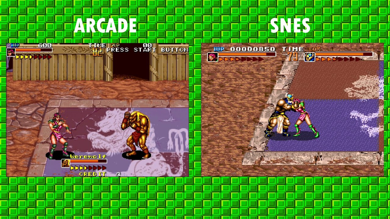 Arcade Vs SNES - Death Brade