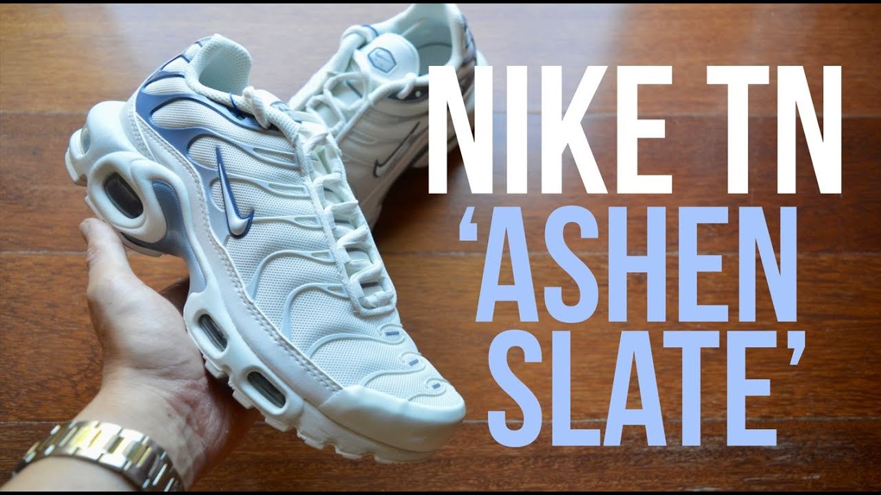 Nike Air Max Plus TN Tuned 'Ashen Slate' Summit White Blue Unboxing // By L1M
