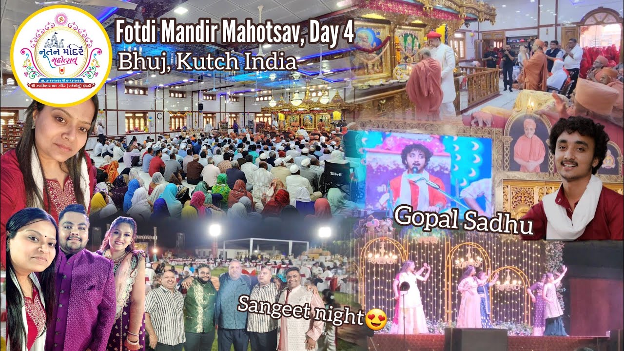 Day 4~FOTDI MANDIR MAHOTSAV| MURTI PRATISHTHA, GOPAL SADHU DAYRO😍 #live @bhujmandir #jagan