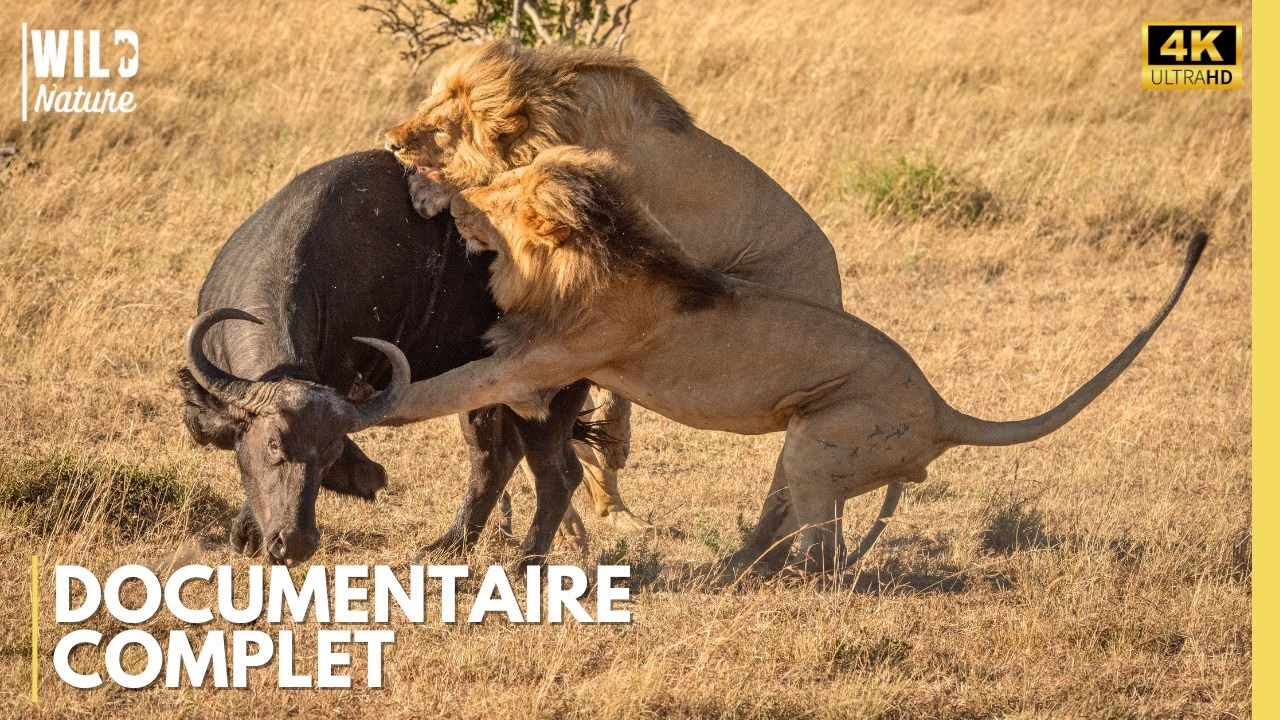 LIONS ET BUFFLES - L’Affrontement le Plus Brutal de la Nature | Documentaire Animalier