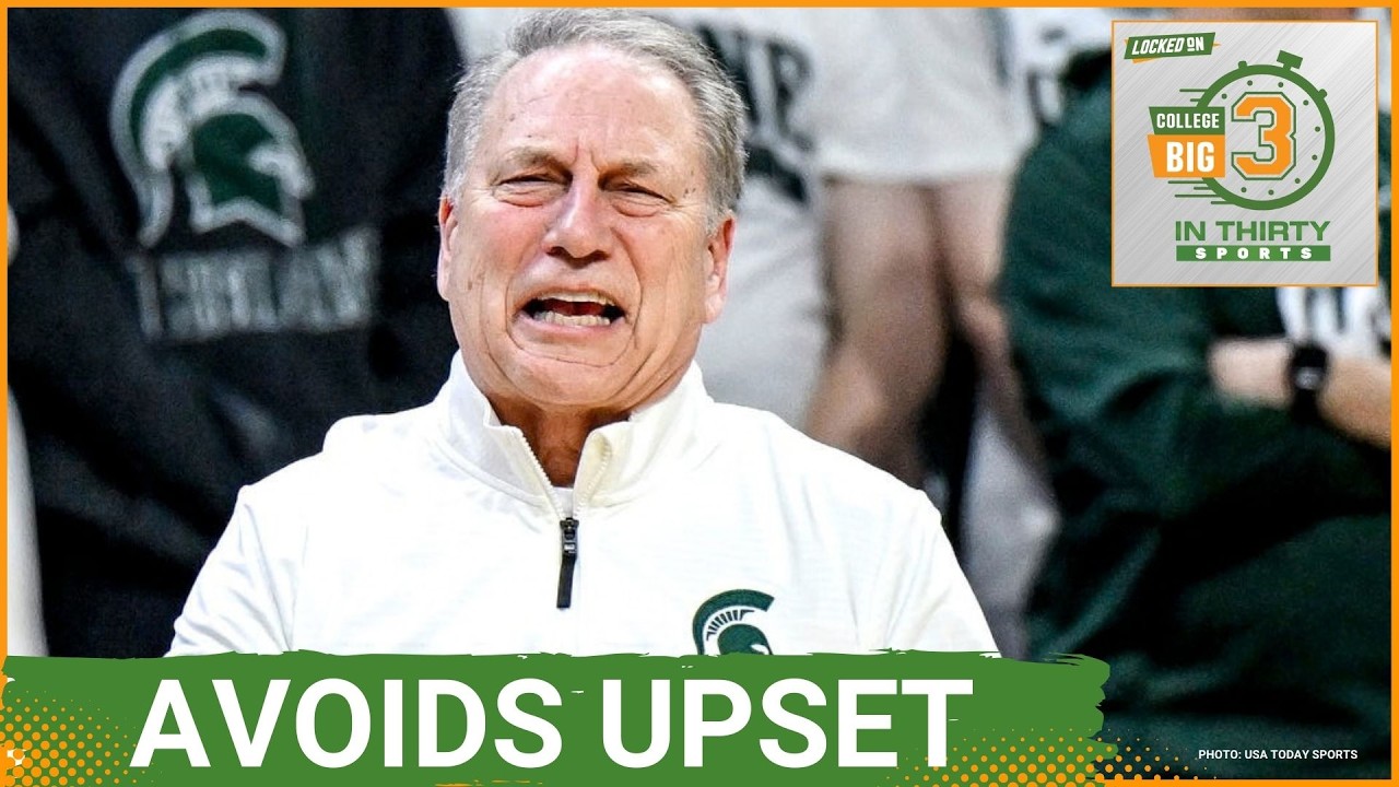 Michigan State AVOIDS UPSET Against Rutgers | The Big 3 in 30 College