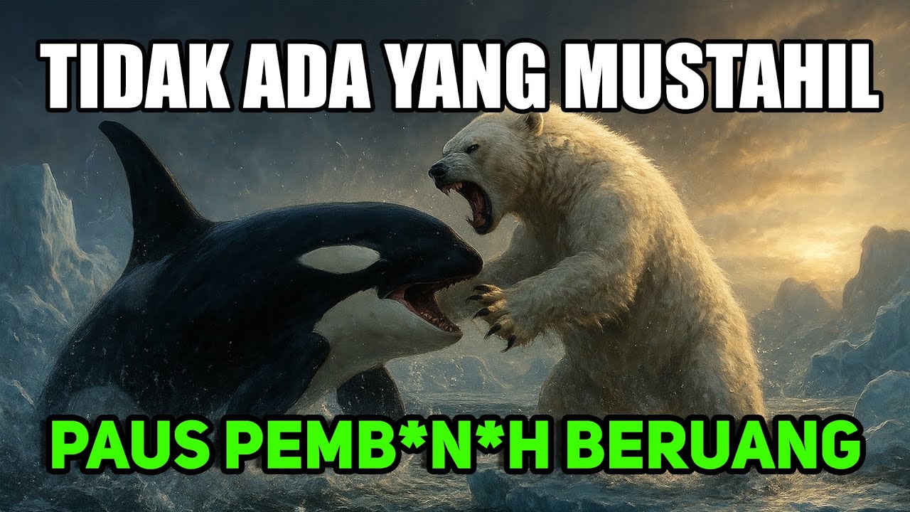 PAUS ORCA VS BERUANG KUTUB,SIAPA YANG AKAN MENANG JIKA BERTARUNG??