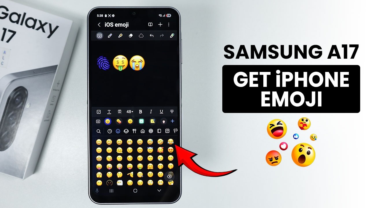 Как получить эмодзи iPhone на Samsung A17 — Установка эмодзи iOS