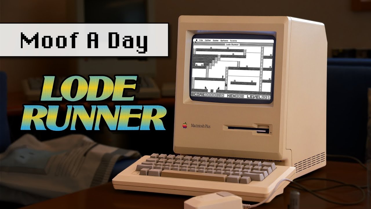 Playing Every Classic Mac Disk, Episode 1: Lode Runner v1.0 (Macintosh, 1984)