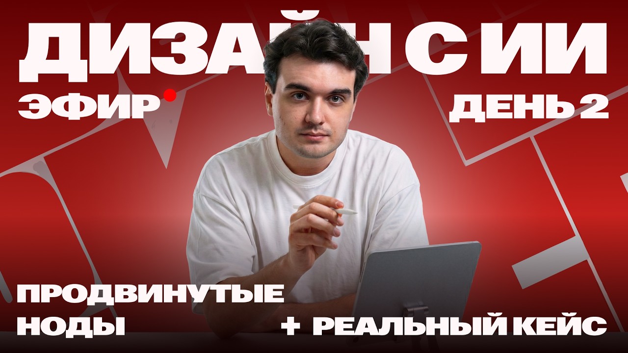 Дизайн с ИИ. Реальный кейс и продвинутая нодовая генерация | Прямой эфир