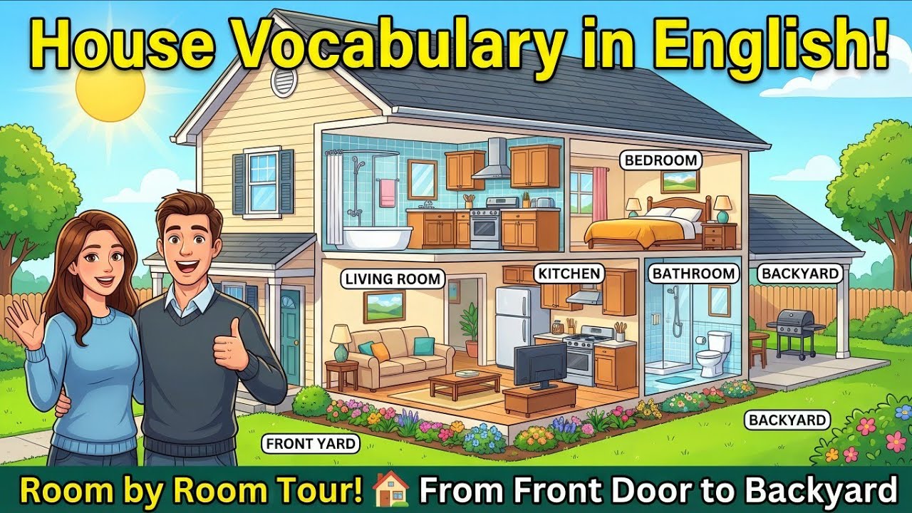 How to Describe Your Home in English? Full House Vocabulary Tour!