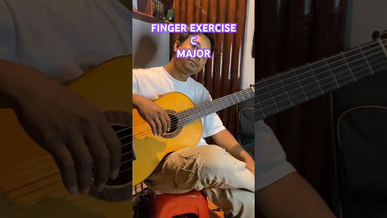 Belajar Gitar | Tangga Nada C Major #fingering #belajardarirumah