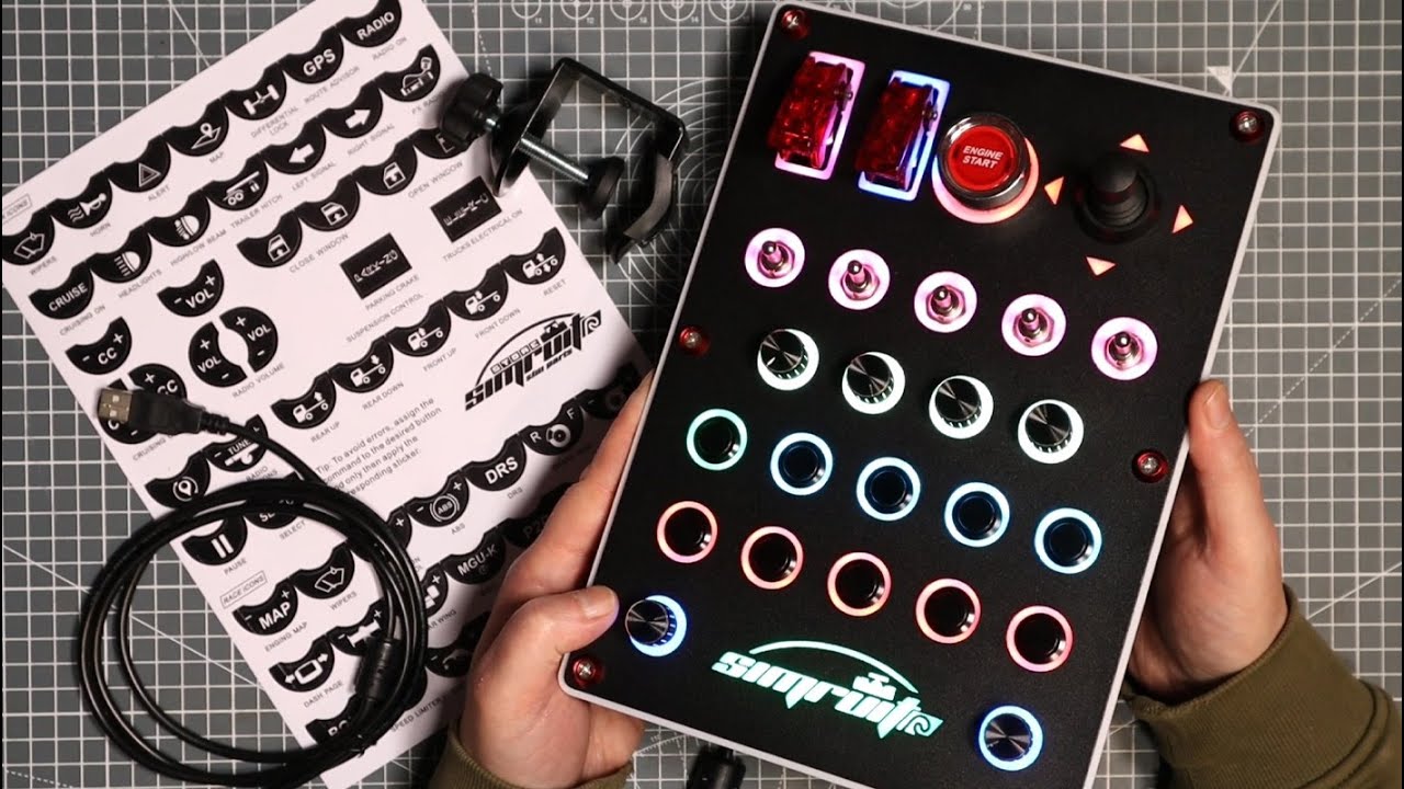 SimRuito Button Box v2 [РАСПАКОВКА] 44 входа, адресуемая RGB-подсветка!