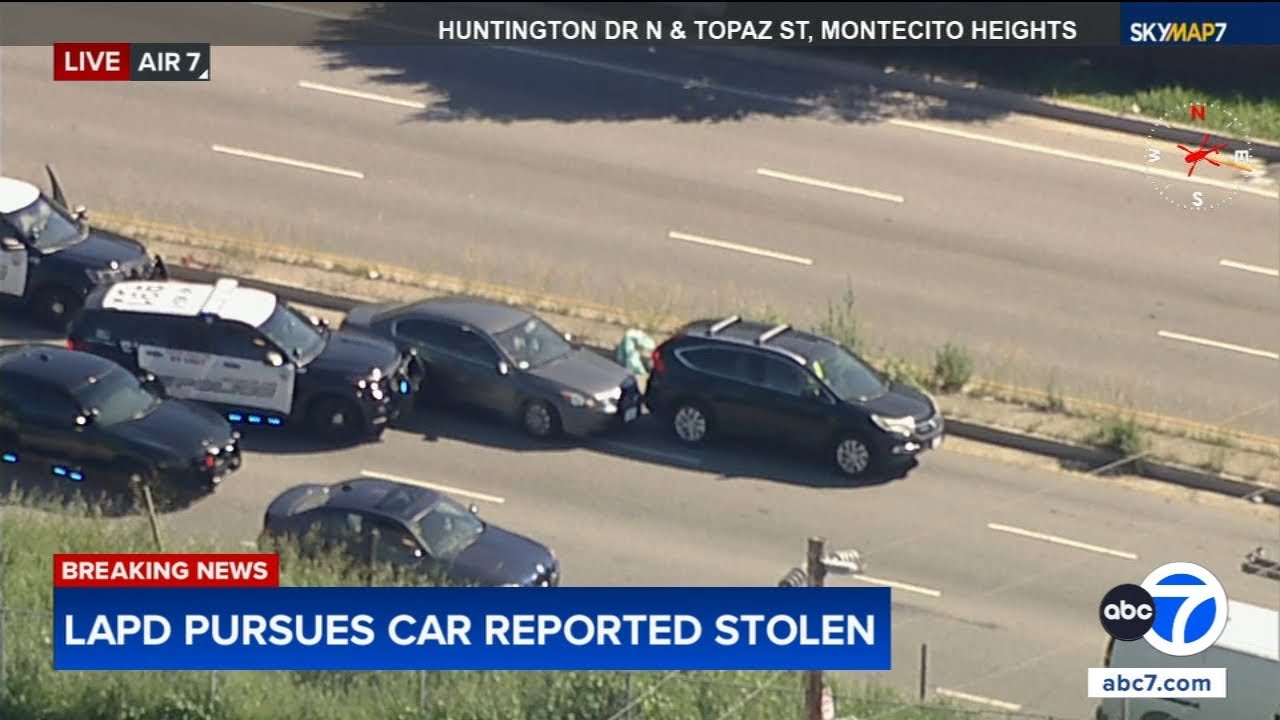 Police chase alleged stolen vehicle near Lincoln Heights