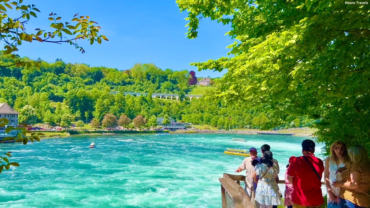 Complete Walking Tour of Rheinfall🇨🇭| Best Waterfall in Europe | Best Walking Sceneries of Rheinfall