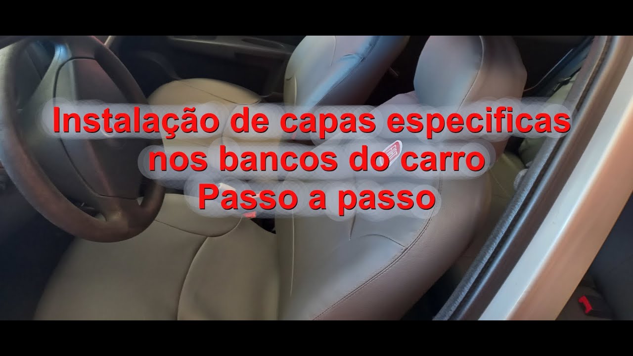 Instalar capa de banco especifica no Fiat Palio Siena Monshell passo a passo