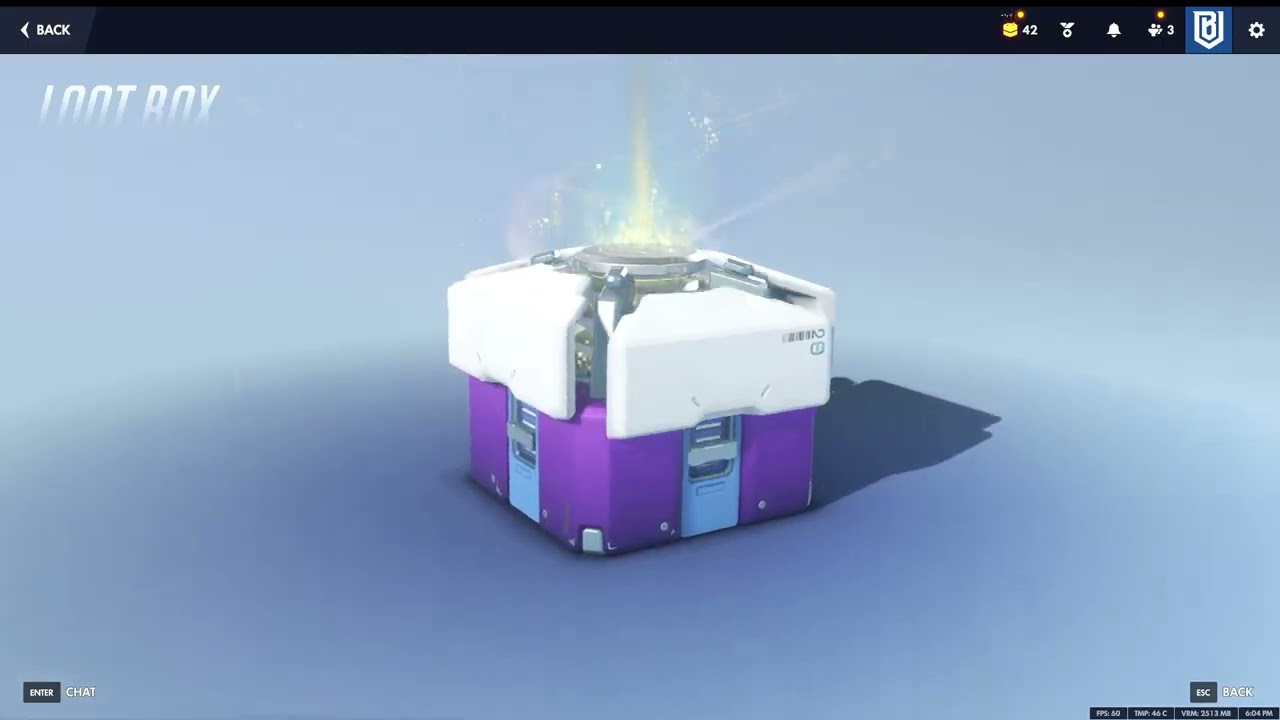 Loot box nyitás