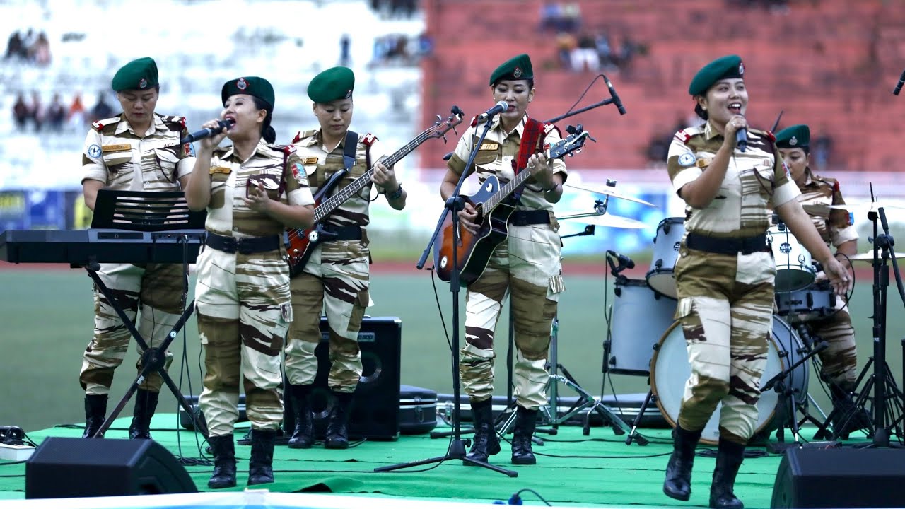 15 IR Mahila Band live performance at 24th NSF Martyrs' Memorial Trophy 2024