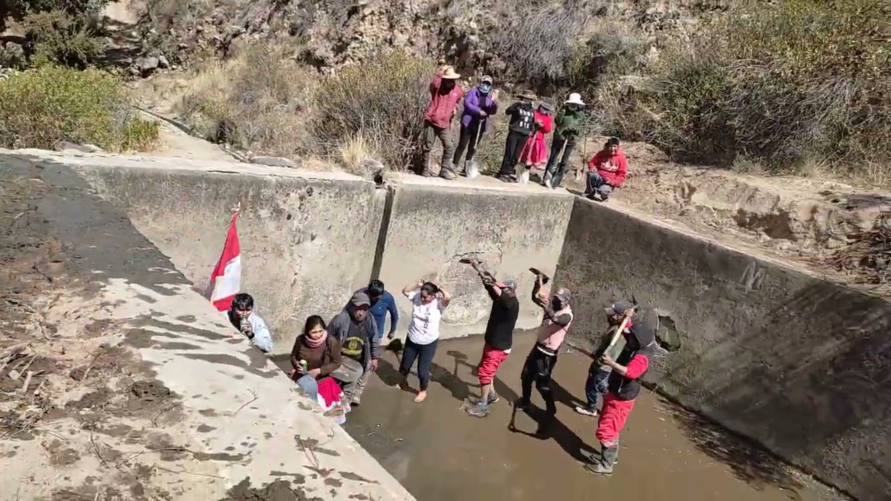 Chilcaymarca Castilla Arequipa escarbo de sequía 2022