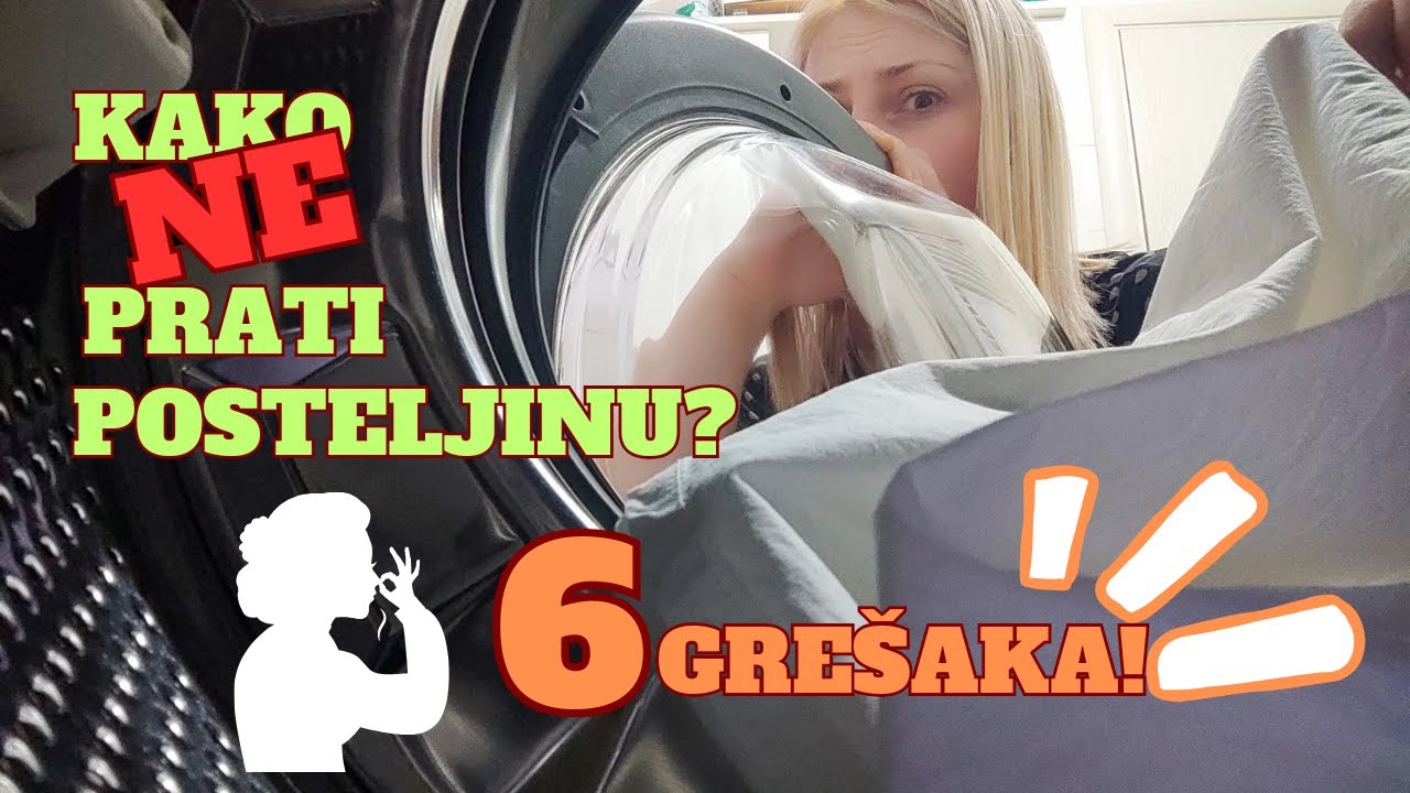 ❌GREŠKE koje pravite pri pranju POSTELJINE ( i kako ih ISPRAVITI⁉️)