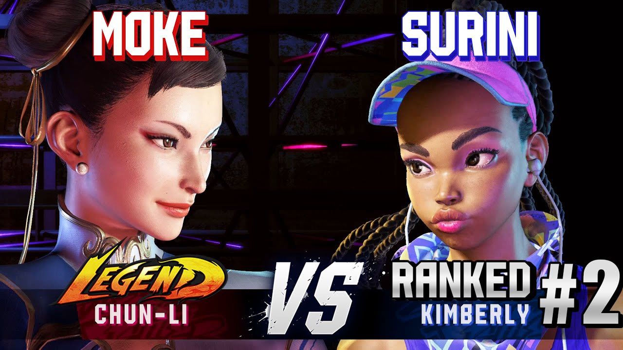 SF6 ▰ MOKE (Chun-Li) vs SURINI (#2 Ranked Kimberly) ▰ High Level Gameplay