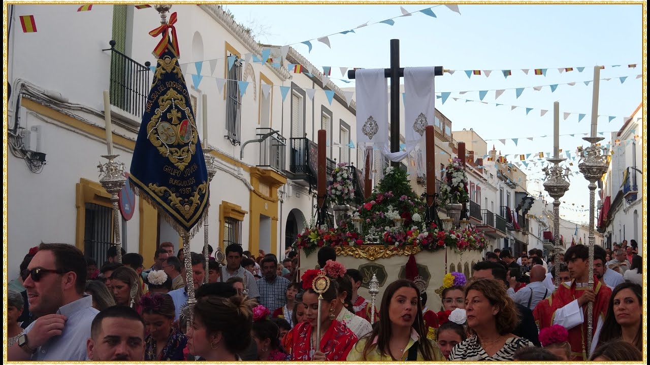 4K - CRUZ DE MAYO DE BURGUILLOS 2024 AM VIRGEN DE LOS REYES JUVENIL