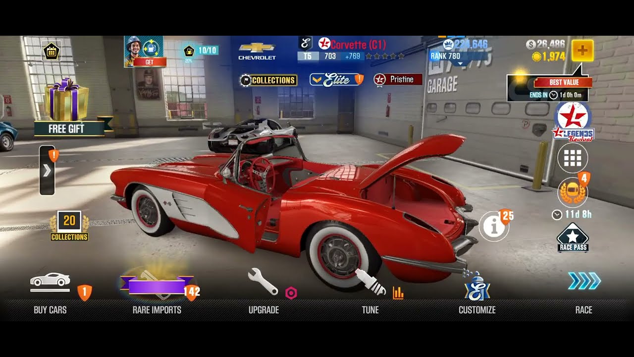 Fully Restored - Corvette (C1) | CSR 2