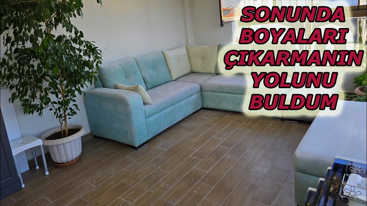 BALKONDAKİ BOYALARI TEMİZLİYORUM / TEMİZLİK VLOG