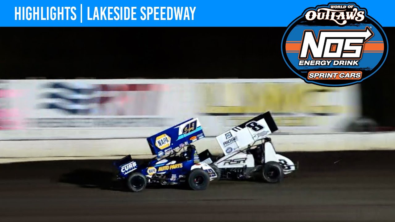 World of Outlaws NOS Energy Drink Sprint Cars Lakeside Speedway, 22 октября 2021 г. | ОСНОВНЫЕ МО...