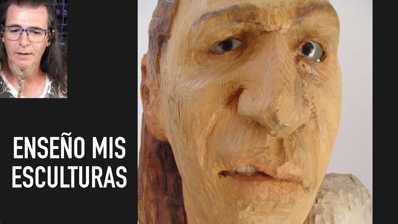 ENSEÑO LAS ESCULTURAS QUE HICE EN BELLAS ARTES. MÁRMOL, MADERA, ESCAYOLA DIRECTA, BARRO.