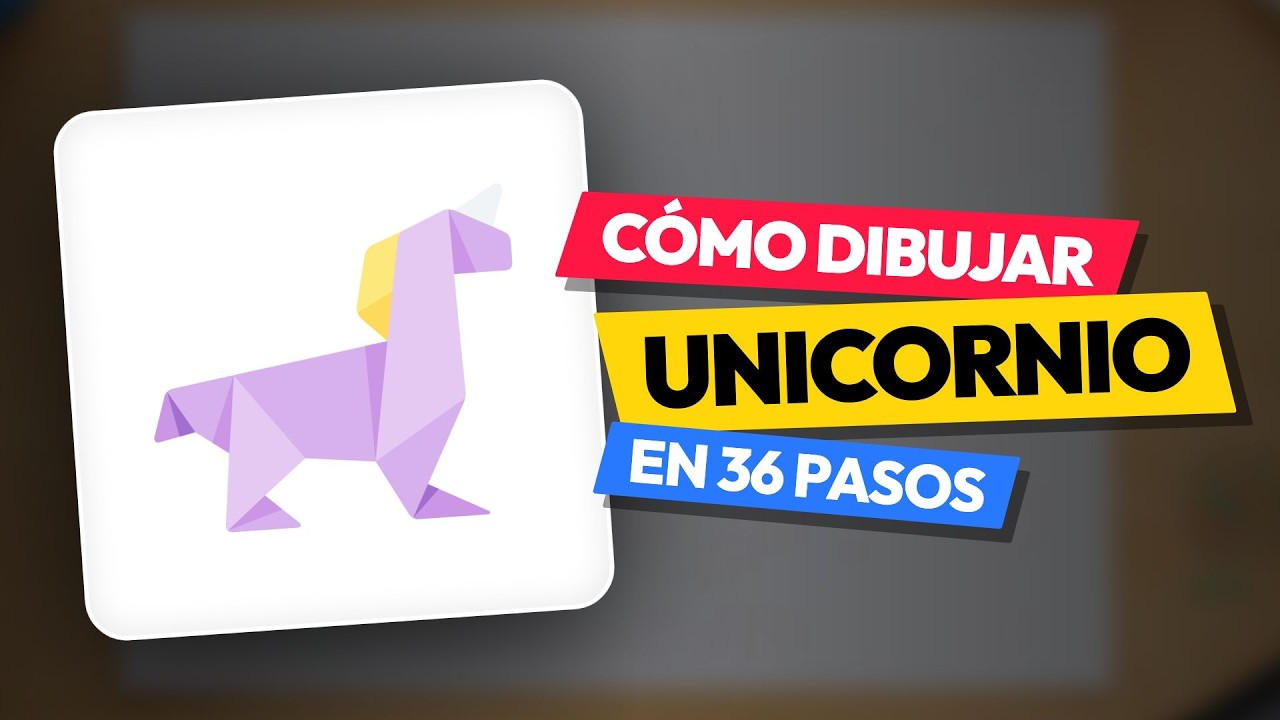 🦄 Cómo dibujar un unicornio origami paso a paso | Tutorial completo y mágico