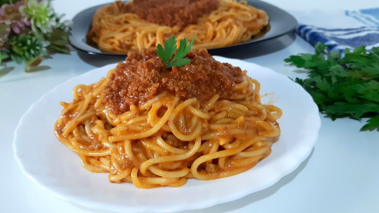 جبت ليك سر سباكيتي المطاعم 🍝بقوام كريمي بدون كريمة ولا حليب ولا بيشاميل/وجبة عشاء فدقائق