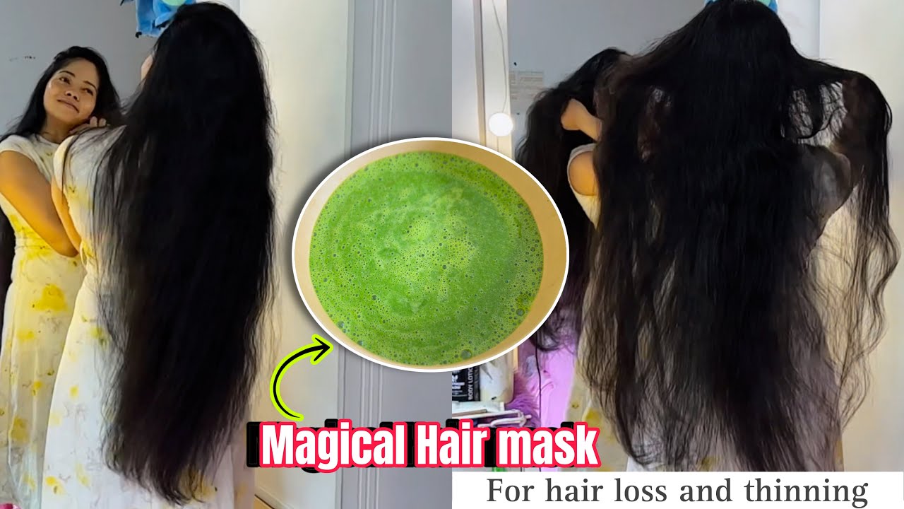 මගේ කොණ්ඩය වවපූ magical hair mask එක ...😱 Home solutions for hair loss and thinning #naturalhair