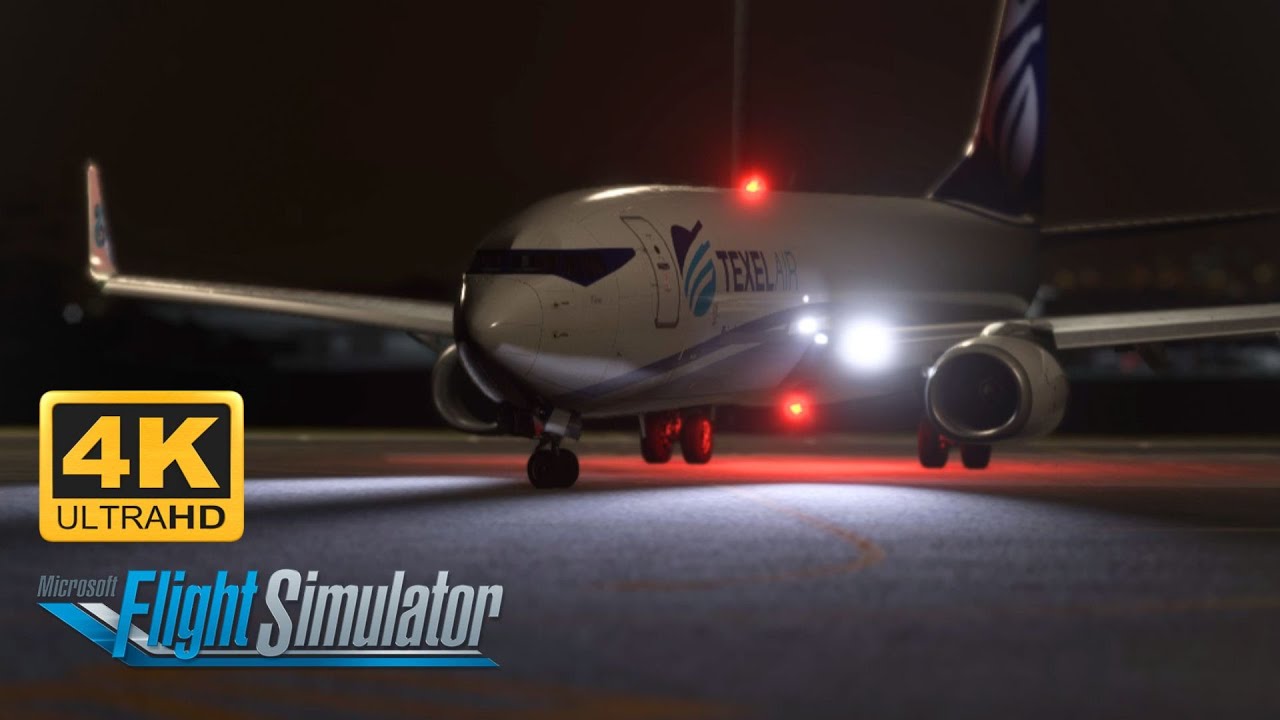 Texel Air 737-800bcf departing Christchurch (MFS 4K)