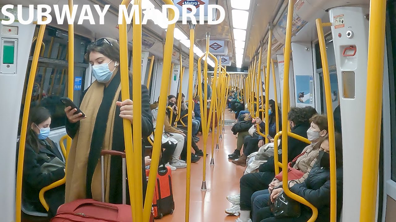 Subway Station Number 6 Madrid - Metro In Madrid - Walking 4K