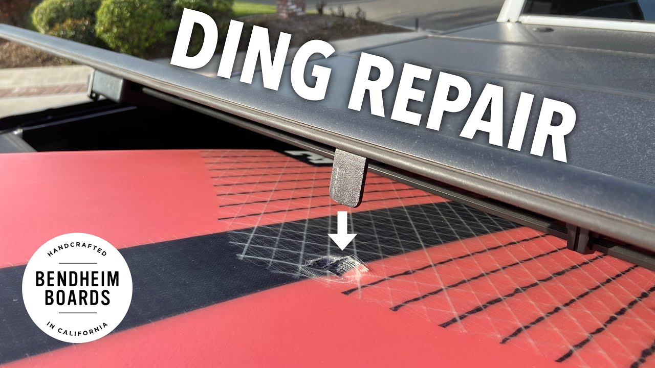 Surfboard Ding Repair and Color Match [EPS Foam + Epoxy Resin]