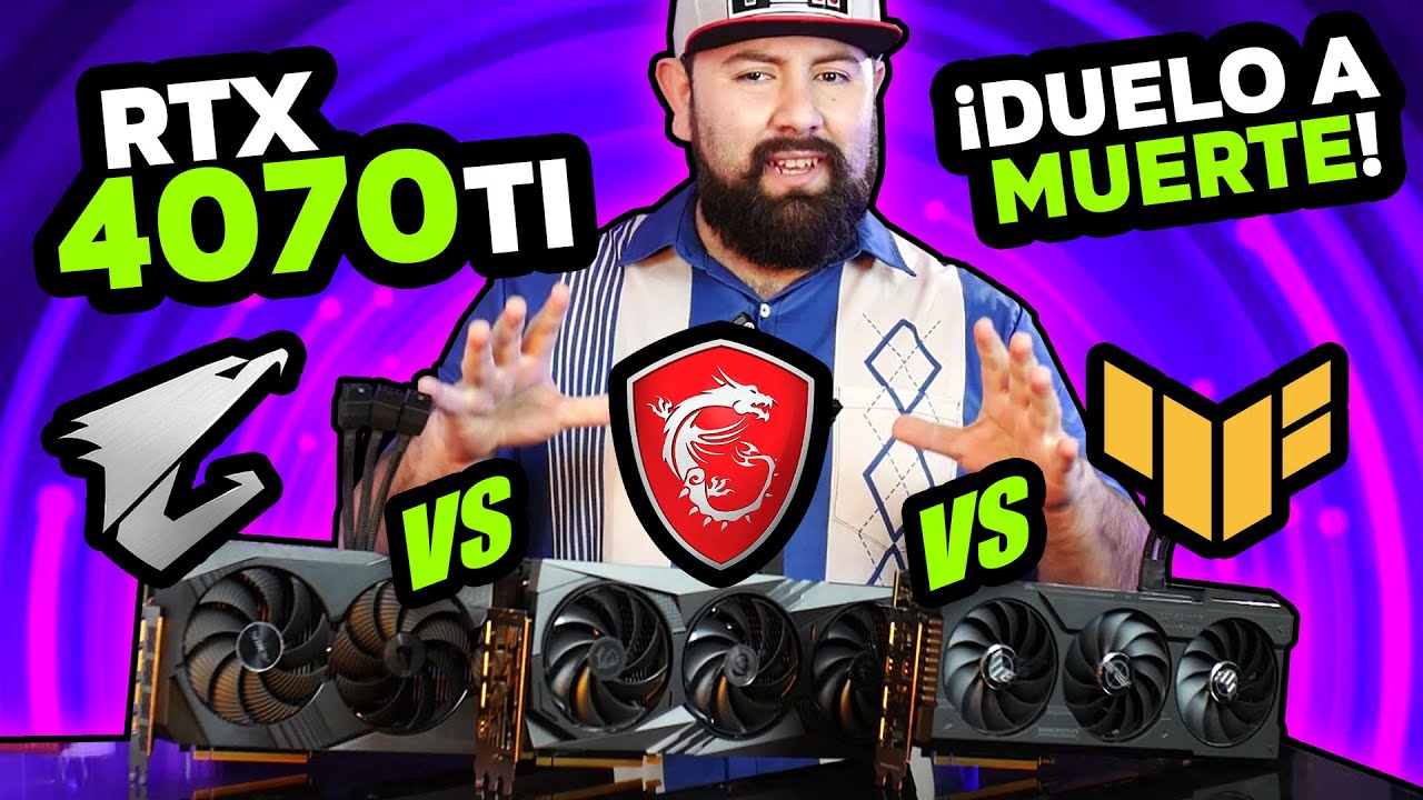 El video que no les gusta a las marcas , duelo de 4070ti: TUF Gaming VS MSi GamingX VS Aorus MASTER